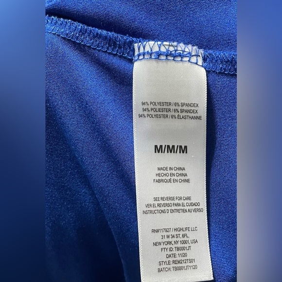 Reebok Men's Duration Quick Dry Short Sleeve Athletic T-Shirt, Up to Size M - Picture 6 of 6